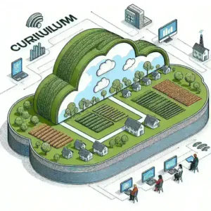 "Pelatihan digital untuk pelaku UMKM di daerah rural: peserta belajar keterampilan digital baru di ruang pelatihan, meningkatkan kapasitas dan kemampuan bisnis lokal."