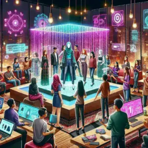 "Virtual fitting platform launch by Startup Fashion Tech Indonesia, showcasing innovative technology for enhancing online shopping experience in the fashion industry."