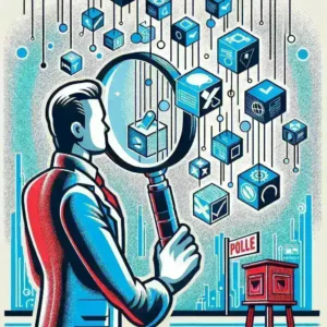 "Ilustrasi Kominfo memblokir ratusan akun penyebar hoaks politik menjelang pemilu di Indonesia, menyoroti upaya pemerintah dalam menjaga informasi yang akurat dan mencegah disinformasi."